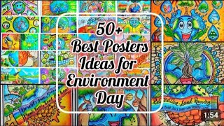 Environment Day Poster Ideas to win competition  50 plus unique Drawing ideas [upl. by Nommad553]