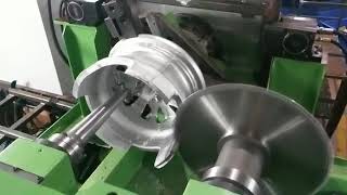 Precitecs SPM for cutting of runner and riser of aluminum wheels Machine [upl. by Pauletta]