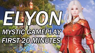 Elyon Prologue Mystic Gameplay  First 20 Minutes  GeForce 2080 SUPER [upl. by Nert]