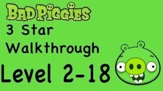 Bad Piggies 218 3 Star Walkthrough Rise and Swine Level 218  WikiGameGuides [upl. by Whitford]