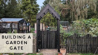 DIY Garden Arbor Part 2 Adding a Gate [upl. by Dari]