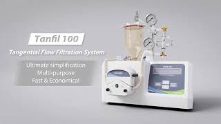 Ultimate simplicity Tanfil 100 Tangential Flow Filtration System [upl. by Annasoh]