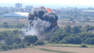 UK Air Show Crash Dramatic Video Captures Moment of Impact [upl. by Letisha]