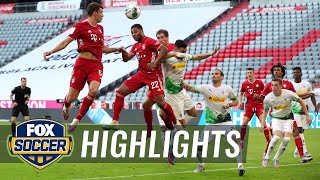 Bayern on verge of title after Goretzkas winner beats Monchengladbach  2020 Bundesliga Highlights [upl. by Nerradal]