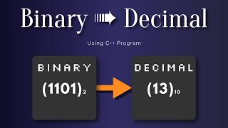 Convert Binary Number Into Decimal Number Using C Program [upl. by Novrej]