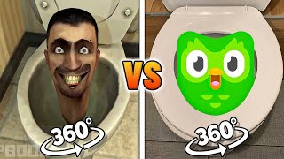 Original Skibidi Toilet 1 VS Skibidi Duolingo BATTLE  360º VR [upl. by Behn346]