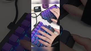 Split Purple Grape Gradient Keyboard splitkeyboard mechanicalkeyboard gradient gamingkeyboard [upl. by Eirruc]