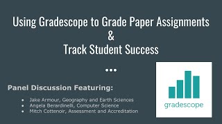 Using Gradescope to Grade Paper Assignments amp Track Student Success [upl. by Oz]