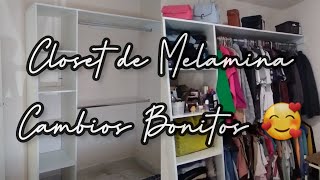 REMODELANDO MI HABITACION ✨️  CLOSET DE MELAMINA🥰  ORGANIZACION👗🧦👕  Karen Moreno [upl. by Boris800]