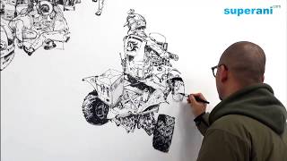 김정기 Kim Jung gi Drawing show in 포항 [upl. by Nissa]