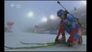 Biathlon Sprint der Damen in Oberhof 2013 [upl. by Darby]