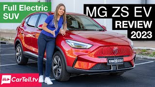 MG ZS EV 2023 review  Affordable Electric SUV Australia [upl. by Airetak840]