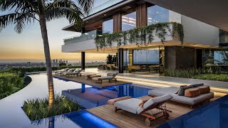 The biggest home in Hollywood Hills with unparalleled 300 degree city skyline views for 40 Million [upl. by Blen]