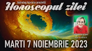 INSPIRATIE DIVINA 🍂⭐HOROSCOPUL DE MARTI 7 NOIEMBRIE 2023 cu astrolog Acvaria [upl. by Safire772]