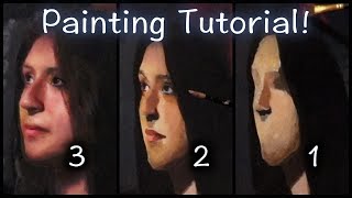 Portrait Painting Tutorial  Learning a Faster Way To Layer Colors [upl. by Siloam]