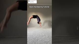 Back Handspring Tutorial 🌟 [upl. by Marteena207]