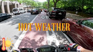 NYC Hot Weather Honda Grom  Pure Sound [upl. by Esihcoc]