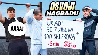 Uradi 50 zgibova i 100 sklekova i osvoji nagradu U KNEZU [upl. by Anilat465]