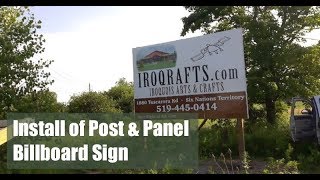 Post And Panel Billboard Signs First Nations Caledonia [upl. by Ahseinaj]