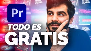 700 RECURSOS GRATIS sin descargar NADA GRAPHICS y PLANTILLAS para PREMIERE PRO Español [upl. by Imre]