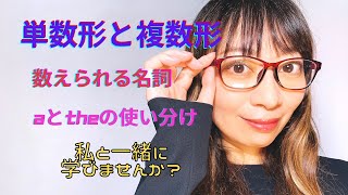 【超簡単！】第2章①  単数形と複数形！数えられる名詞・aとtheの使い分け！ [upl. by Yenahteb]