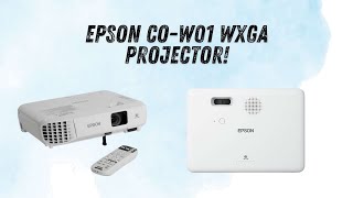 Elevate your presentation and entertainment experiences with the Epson COW01 WXGA Projector [upl. by Lecram548]