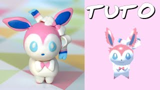 TUTO FIMO  Nymphali  Sylveon de Pokémon Rumble World [upl. by Akcirret674]