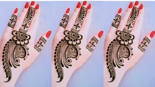 easy arabic mehndi design diwali special finger mehndi for hand simple mehndi 2024 mehndi [upl. by Illil945]