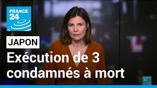 Le Japon exécute trois condamnés à mort une première depuis 2019 • FRANCE 24 [upl. by Ojok]