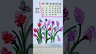 Diy Paper Calendar Drawing Idea October 2024 🗓️ ll diy art shorts [upl. by Bertelli599]