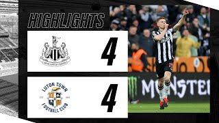 Newcastle United 4 Luton Town 4  Premier League Highlights [upl. by Vin378]