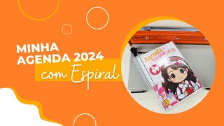 Minha Agenda 2024 Encadernação com Espiral passo a passo  Marpax [upl. by Reichert]