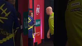 🚨incident was hat MvG mit der Schreiberin 😳🚨 Darts Michael van Gerwen Dart 🎯 [upl. by Avrom]