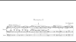 Hindemith 1 Orgelsonate  I Mäßig schnell [upl. by Bennet]