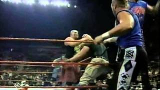 WWF Raw Is War 1998  The New Age Outlaws vs The headbangers vs Truth commisision vs The godwinns [upl. by Ytoc540]