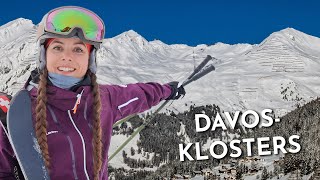 Grandioser Skitag in Davos Klosters Skigebiet mit 300 Pistenkilometern [upl. by Leber731]