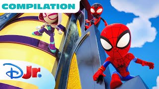 Marvels Meet Spidey and his Amazing Friends Shorts  Season 3  20 Min Compilation  disneyjr [upl. by Ingold]