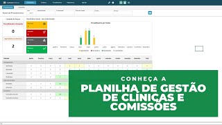 Planilha para Gestão de Clínicas Consultórios e Comissões [upl. by Dinnie884]