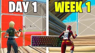 1 WEEK Controller to Keyboard and Mouse Progression Fortnite [upl. by Attennaj]