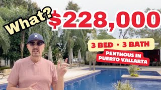 Unbelievable Deal 3 Bed 3 Bath Penthouse Condo In Vibrant Puerto Vallarta Mexico [upl. by Mun150]