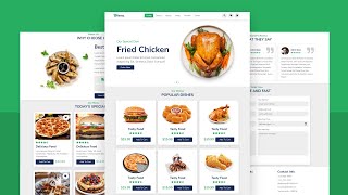 Complete Responsive Food  Restaurant Website Design Using HTML  CSS  JAVASCRIPT  From Scratch [upl. by Zeuqram]