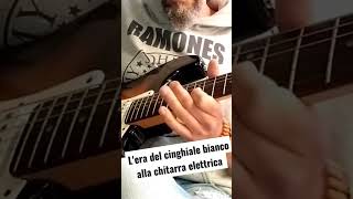 il famoso brano quotLera del cinghiale biancoquot di Franco Battiato suonato alla chitarra elettrica [upl. by Haliak]