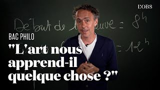 Notre corrigé du bac philo  quotLart nous apprendil quelque chose quot [upl. by Nagey]