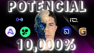 5 CRIPTOMOEDAS DE INTELIGÊNCIA ARTIFICIAL PARA APOSENTAR POSSÍVEIS 10000 DE RETORNO [upl. by Adnaugal144]