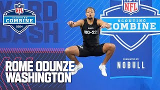 Rome Odunzes 2024 NFL Scouting Combine workout [upl. by Wittenburg]