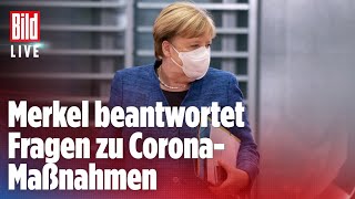 🔴 Pressekonferenz der Bundesregierung zu Corona Merkel erklärt den Lockdown  BILD Live vom 0211 [upl. by Nesmat]