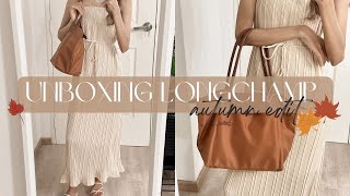 UNBOXING LONGCHAMP  AUTUMN EDIT [upl. by Romelda694]