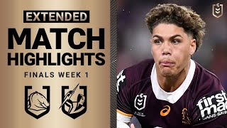 NRL 2023  Brisbane Broncos v Melbourne Storm  Extended Match Highlights Finals Week 1 [upl. by Aisayt]