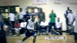 Malcolm Thomas Dominates The Paint  Drew League [upl. by Boggers]