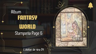 Tuto Album Sir Vagabond In Fantasy World de Stamperia Page 6 Stamperiainternational [upl. by Ahsla246]